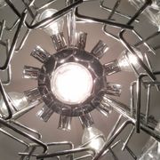 Chandelier vintage glass 1970 s