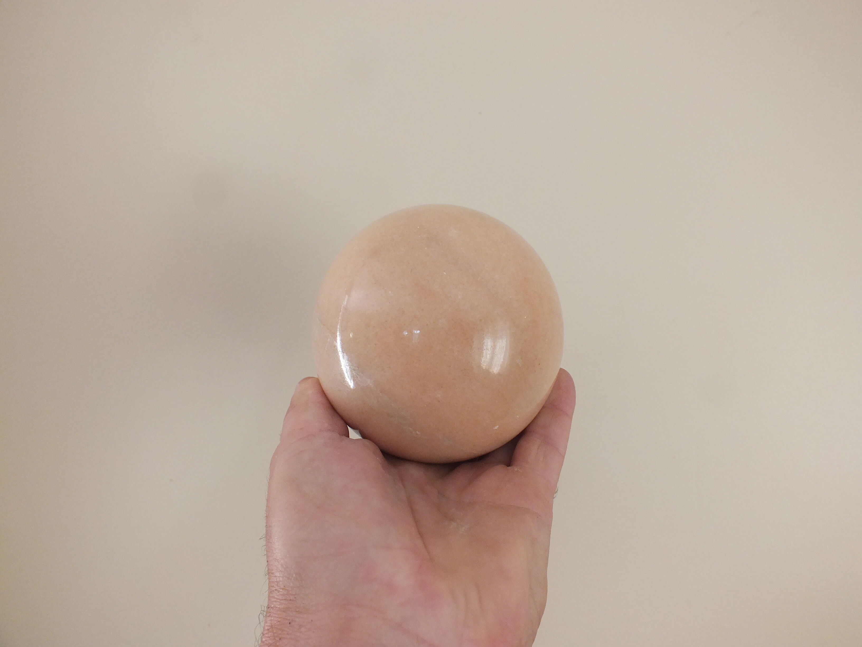Decorative mineral ball or sphere of marble or other No. 4