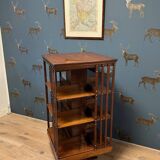 Large antique revolving bookcase
