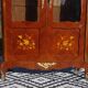 Louis XV library in rosewood marquetry