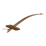 Syko desk lamp by bernard brousse in elm 1980s