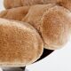 Pair of steel and Mohair velvet armchairs by François Monnet 1970
