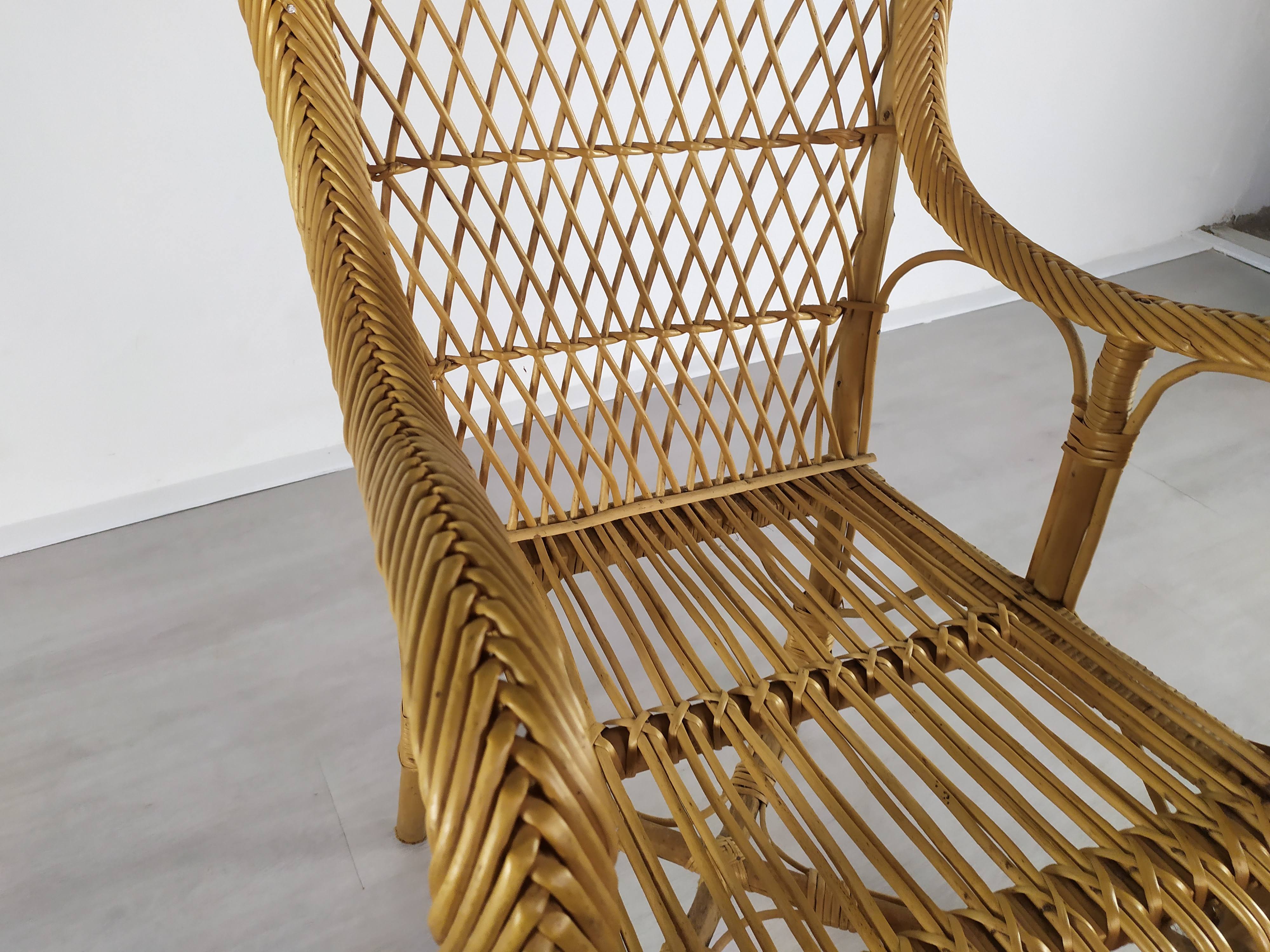 Rattan armchair