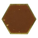 Rare Hexagonal Brass Mirror Rodolfo Dubarry 1970s
