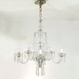 Bohemian Cut Lead Crystal Chandelier, 1930s