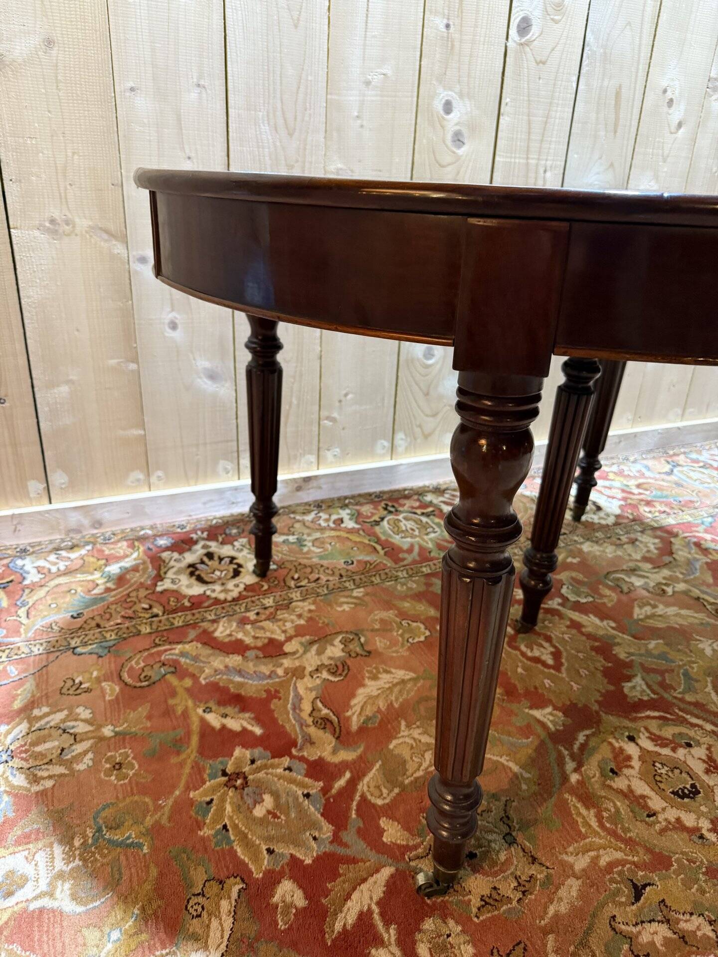 Louis Philippe style oval mahogany dining table