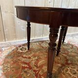 Louis Philippe style oval mahogany dining table