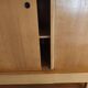 Superb tall sideboard in light oak, French work from the early 1950s