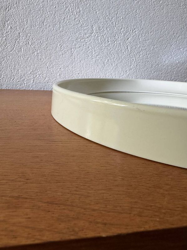 Miroir Bakelite blanche années 70