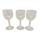 Lot de 3 verres style Louis