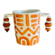 Hand-painted ceramic utensil pot