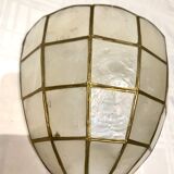 Pair of mother-of-pearl shell sconces