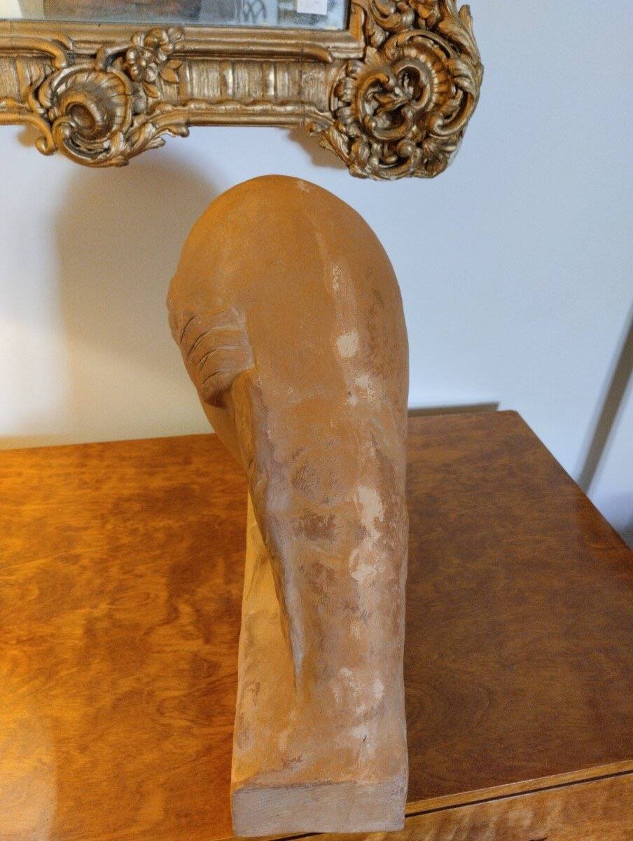 1461895 - Sculpture - Terre-cuite - La Méditation - A. Genarelli ( 1881-194