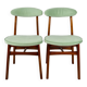 Chaises de salle à manger vert clair de Rajmund Halas, années 1970, ensemble de 2