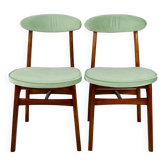 Chaises de salle à manger vert clair de Rajmund Halas, années 1970, ensemble de 2