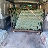 chaises pliante en fer marque JUVIGNET de parc ou jardin
