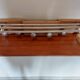 coat rack, sandblasted wooden and metal coat hooks