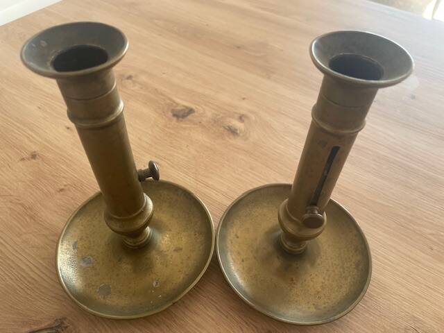 Pair of antique candlesticks