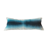 Deep and die blue watercolor cushion