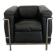 Le Corbusier LC2 armchair in black leather