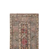 Vintage Turkish Oushak Rug Handwoven 52x712 cm