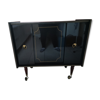 Meuble bar vintage en formica années 1950