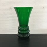 Vase 50's green bottle