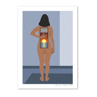 The Escape, art print 13x18 cm, numbered and signed