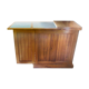 Teak countertop bar furniture and green marble
