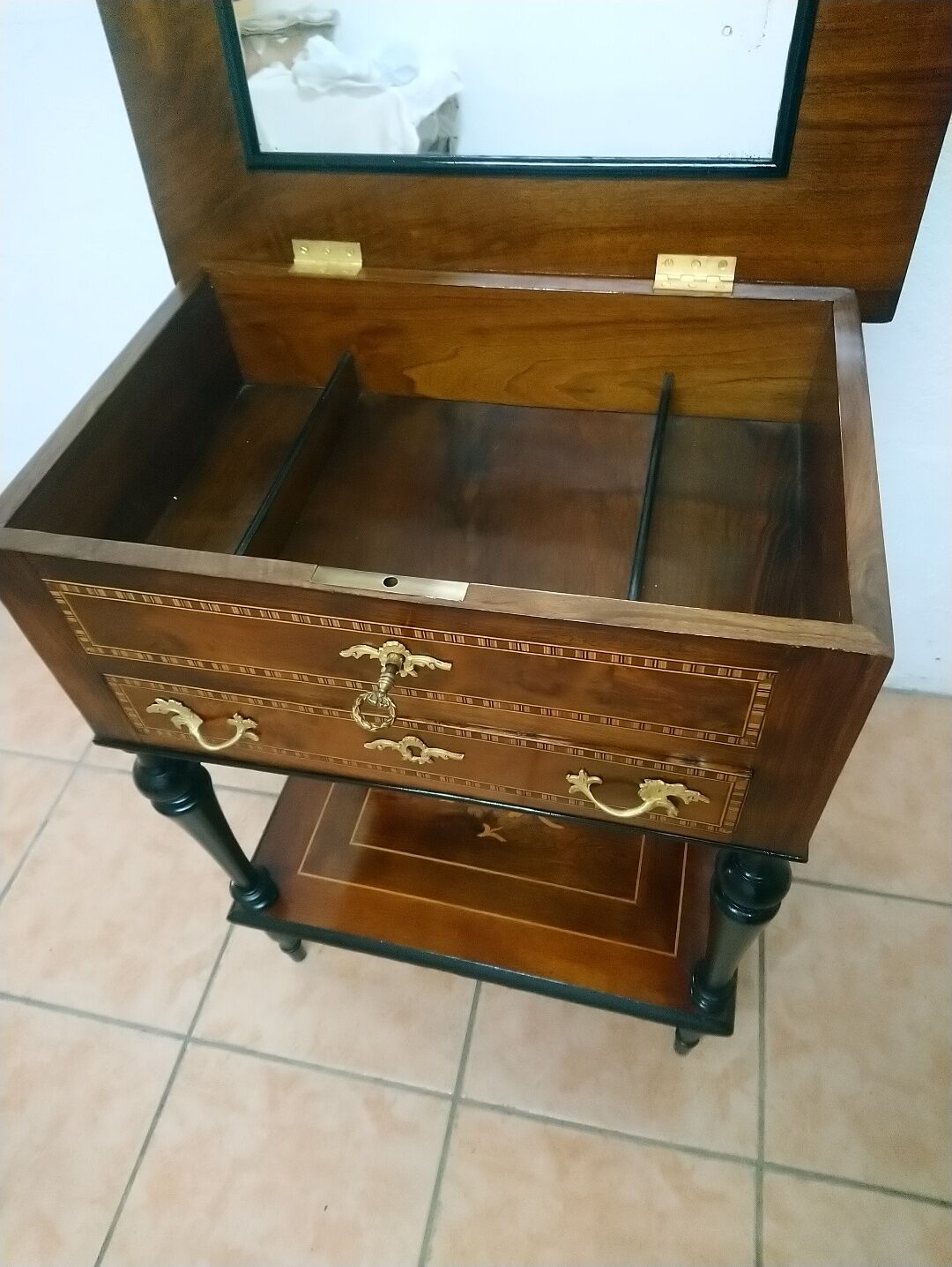 Inlaid dressing table Napoleon III style