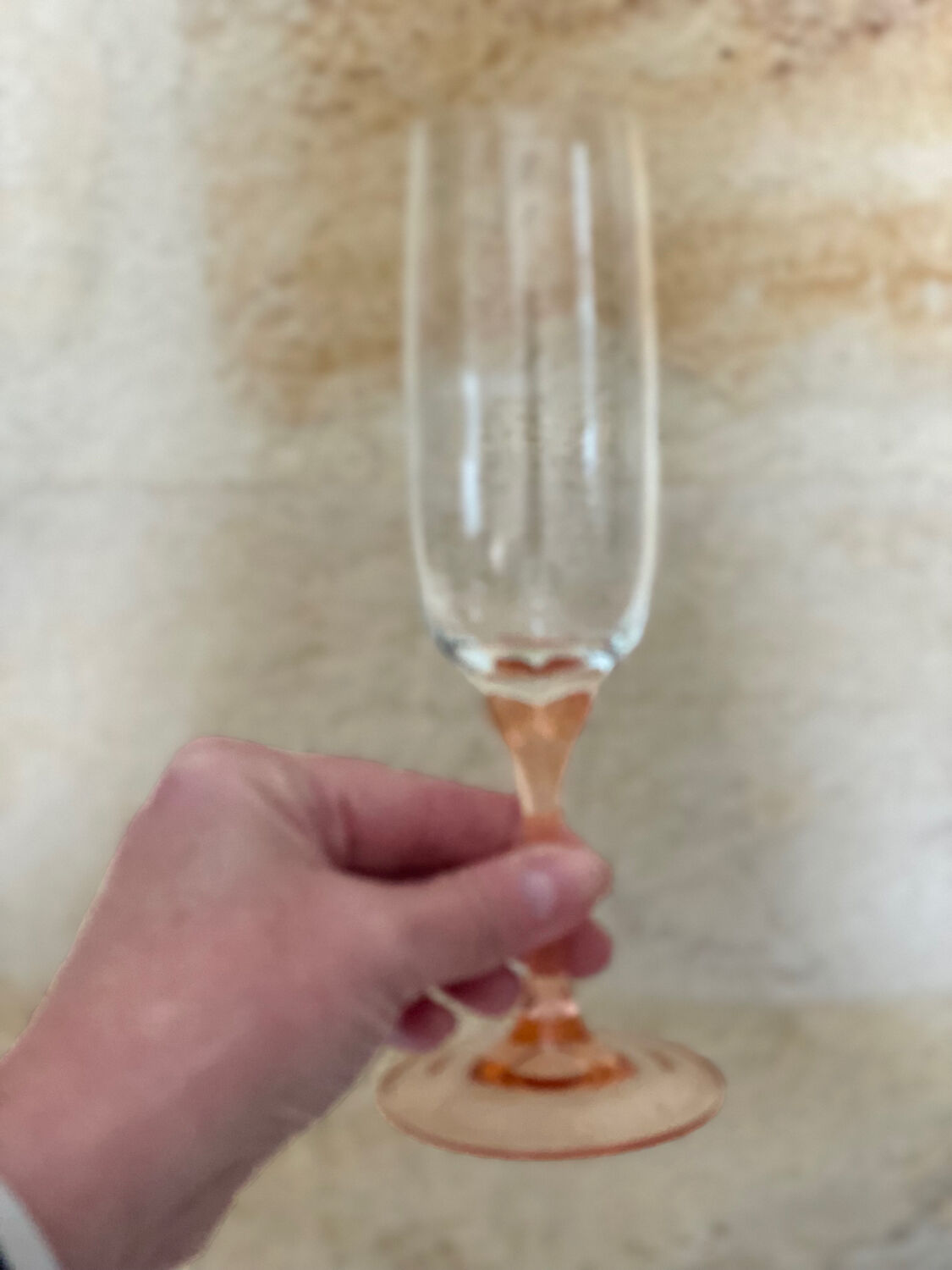 Set of 6 two-tone pink stemmed glasses Luminarc Véronèse