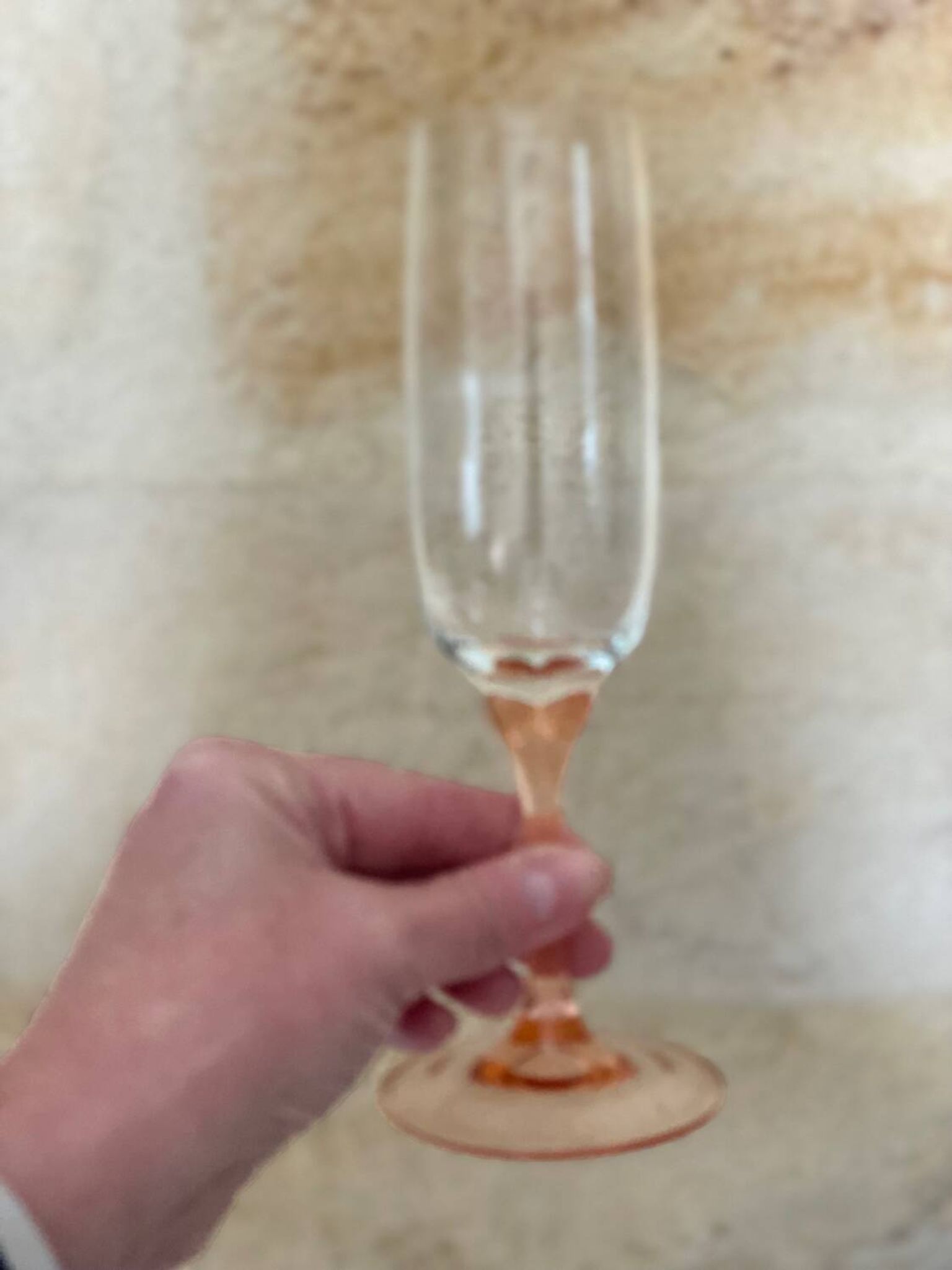 Set of 6 two-tone pink stemmed glasses Luminarc Véronèse
