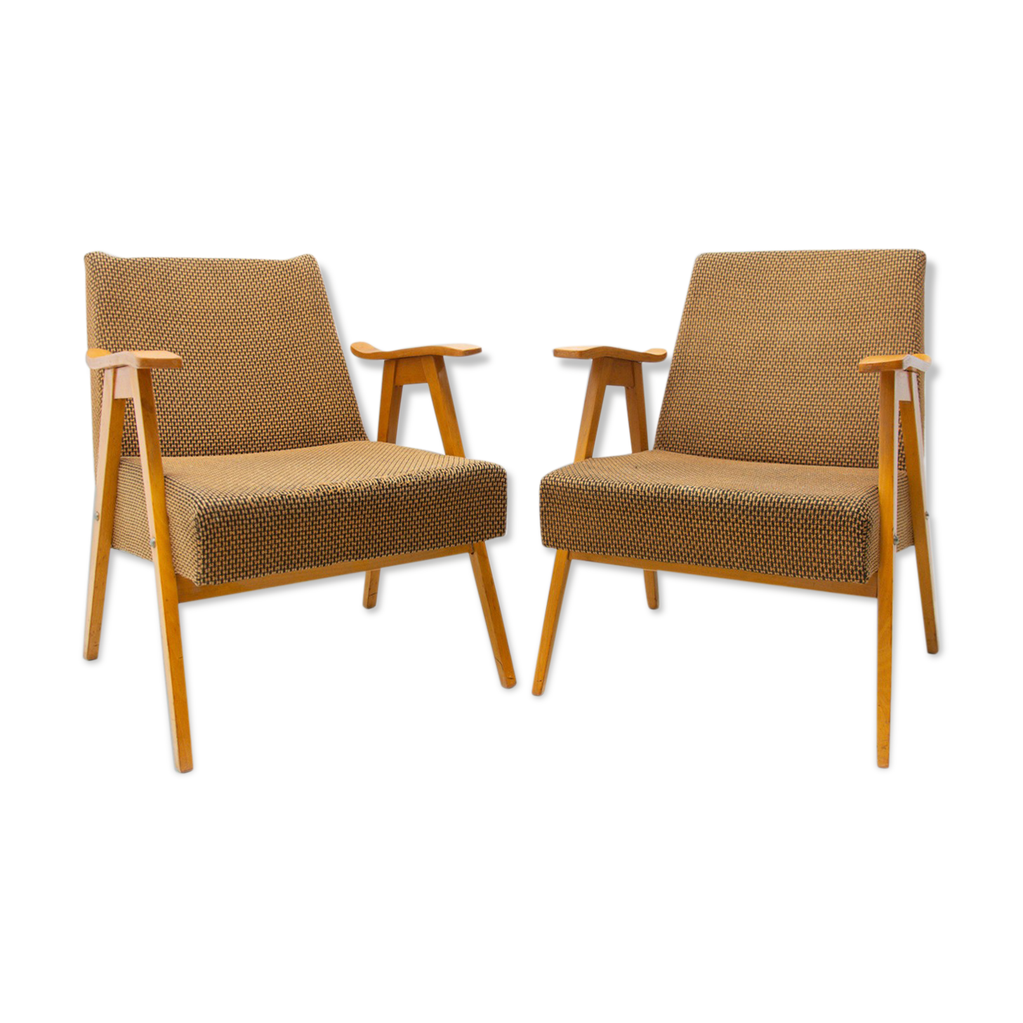 Paire de fauteuils tchécoslovaques, années 1960