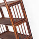 Vintage rattan floor bookcase. France, 1960s