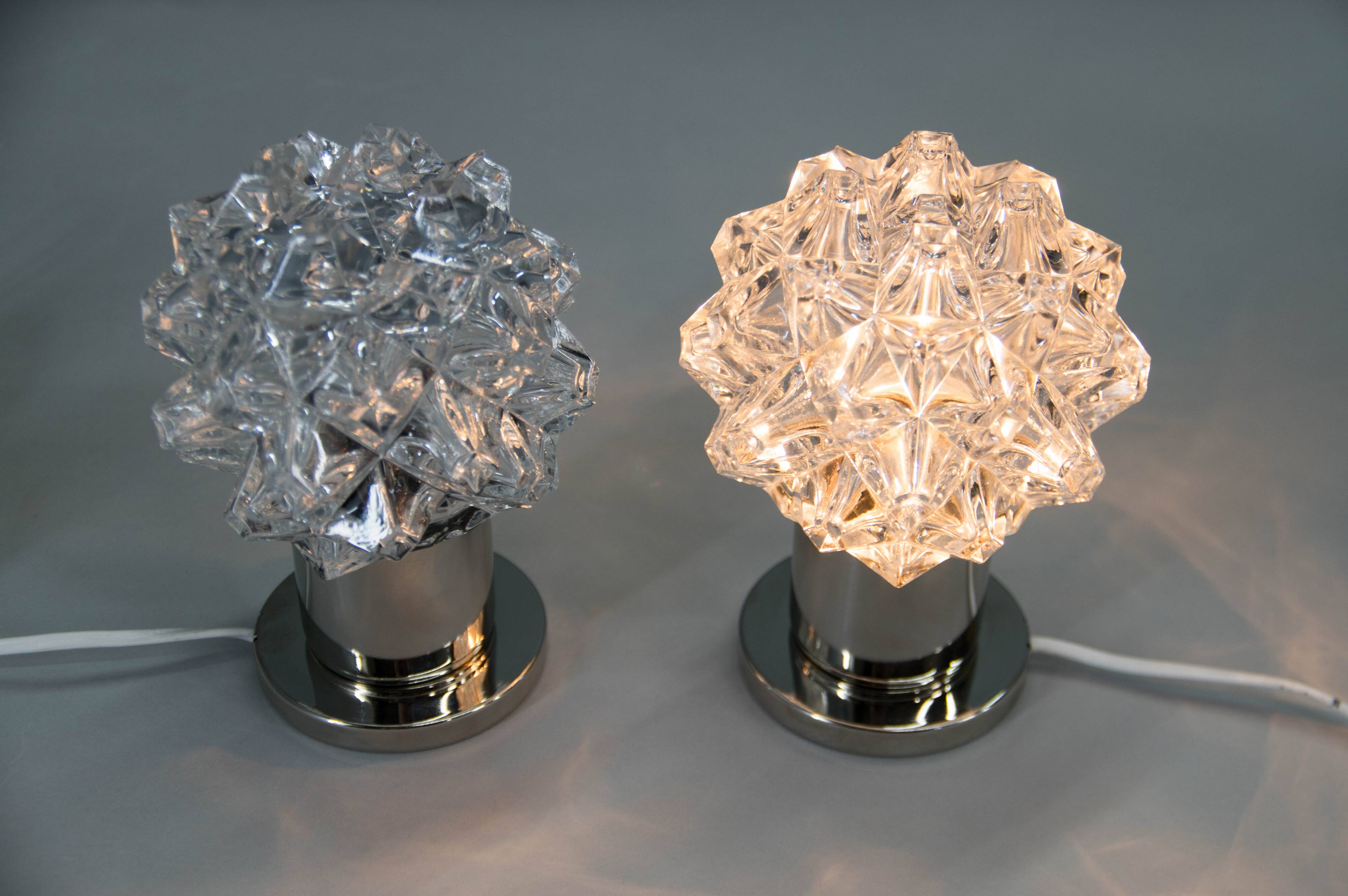 Two Bedside Table or Wall Lamps by Kamenicky Senov, 1970s