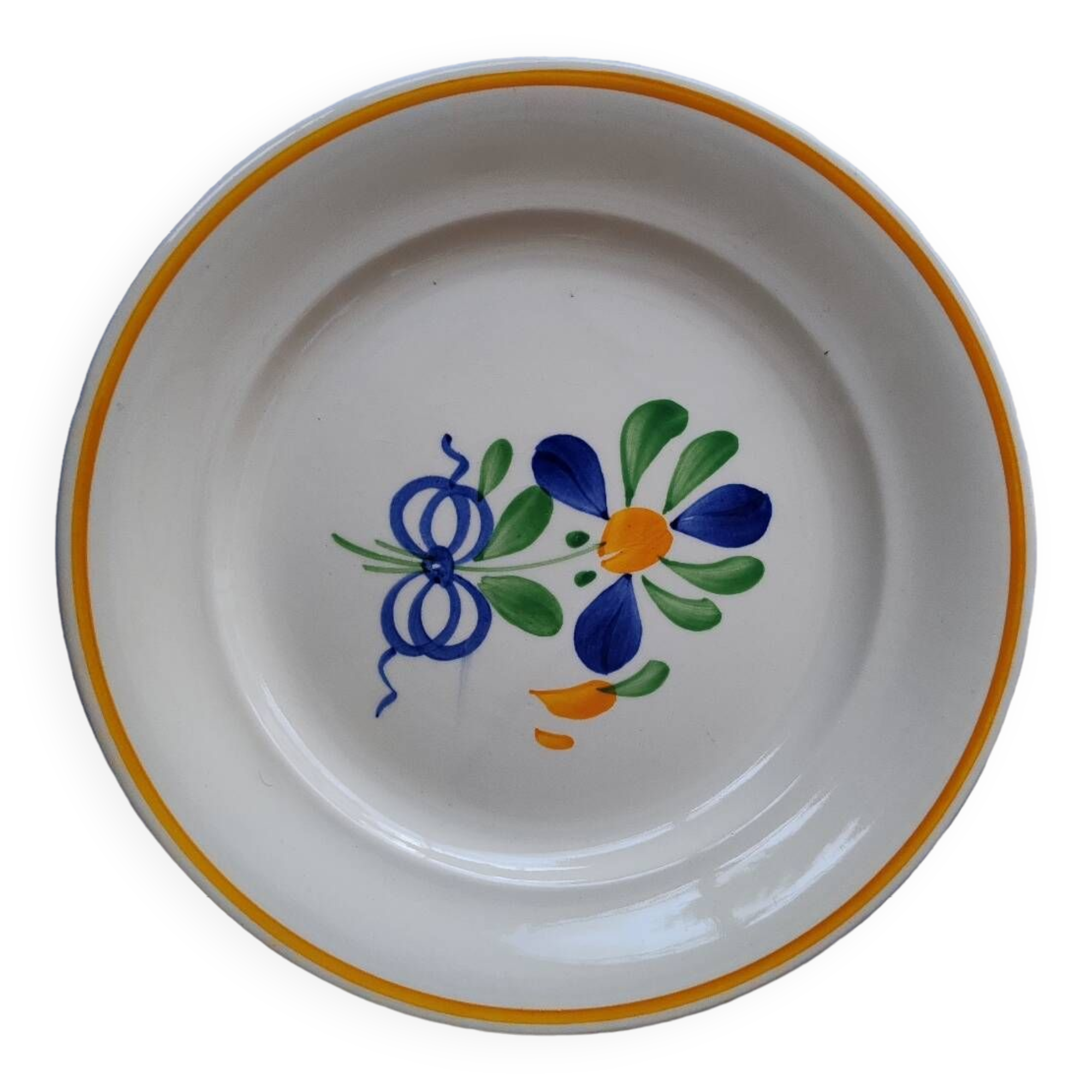 Floral decoration dessert plates