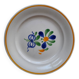 Floral decoration dessert plates
