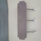 Wall coat rack in wood and porcelain