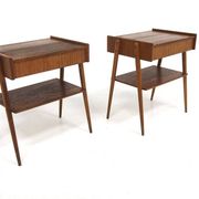 2 teak bedside tables by Carlström, Sweden, 1960