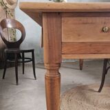 Old and beautiful solid walnut table.