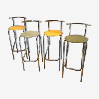 Quatre tabourets design 1960