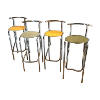 Quatre tabourets design 1960