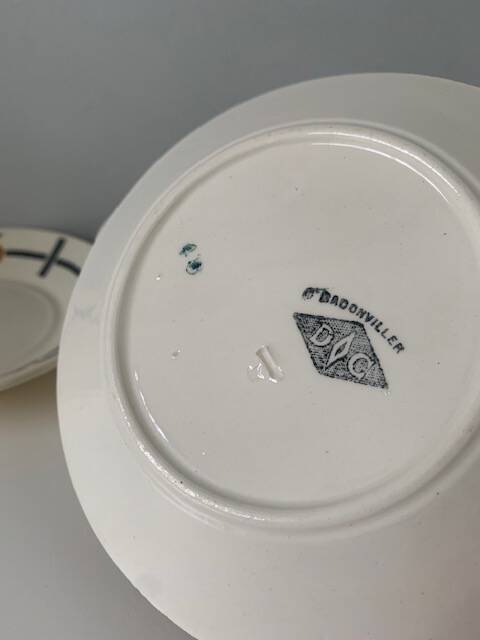 Badonviller dessert plates