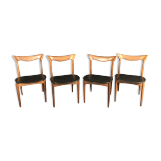 Series of 4 scandinavian chairs bBramin