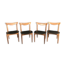 Série de 4 chaises scandinaves Bramin