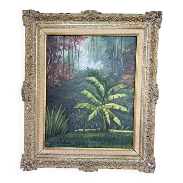 Framed oil painting "forest"
