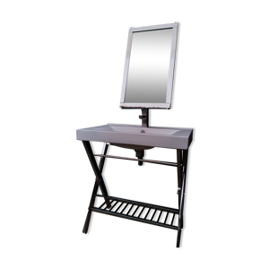 ensemble lavabo et miroir - art