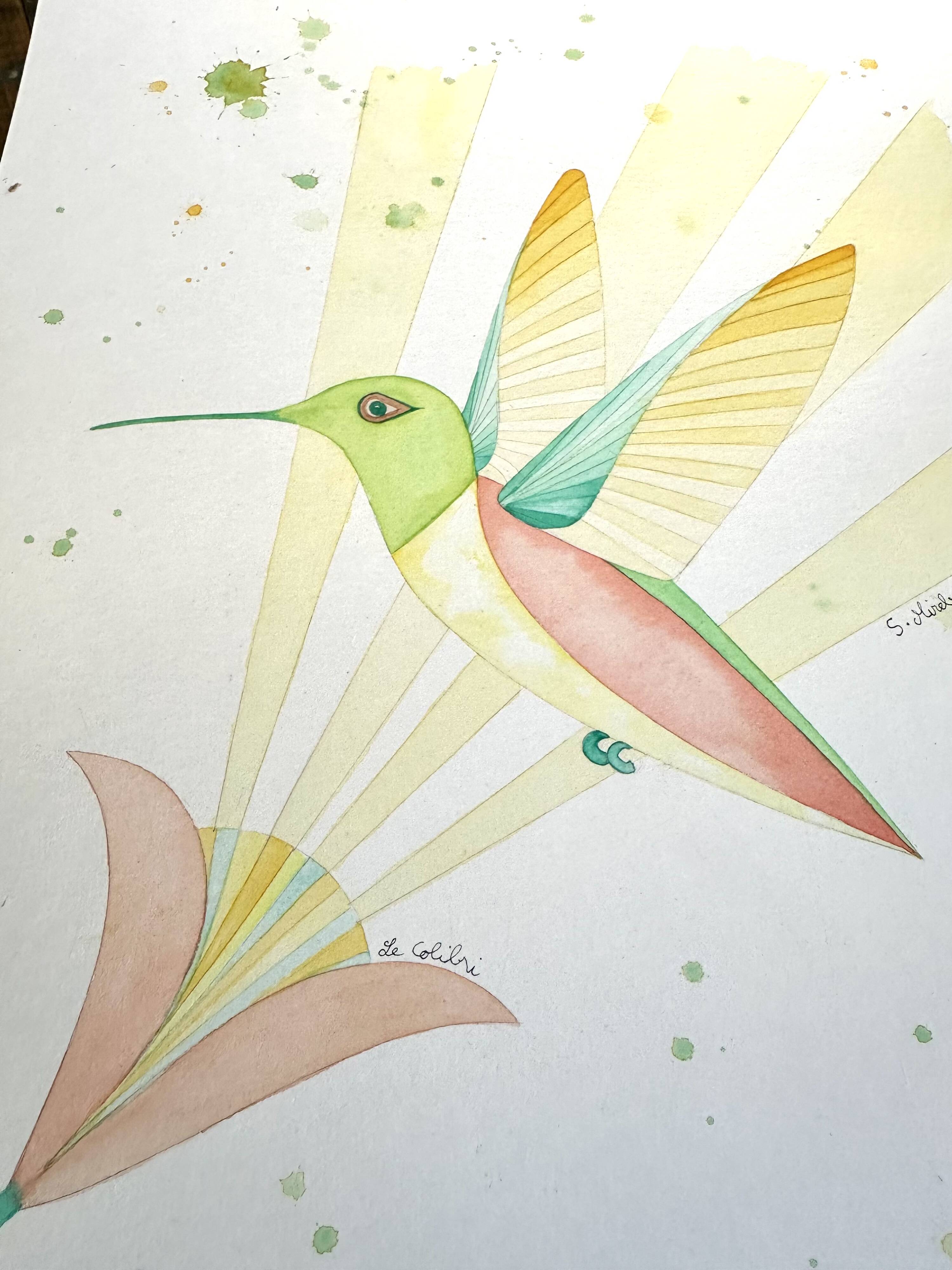 Hummingbird watercolor