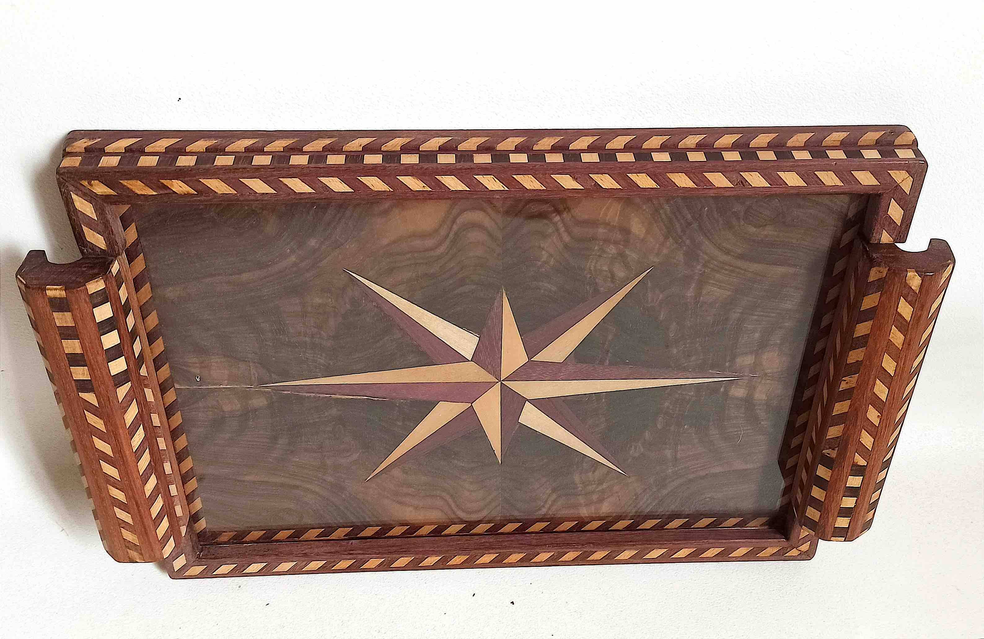 Art Deco marquetry tray