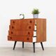 Commode en teck, design danois, années 1970, production : Danemark